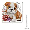 Diamond Painting Acrylic Double-side Pug Pendant Hanging Gem