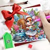 (US Local)6PCS DIY Xmas Diamond Art Greeting Cards Congratulations Cards & Gifts (Squirrel