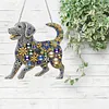 Diamond Painting Acrylic Double-side Cute Dog Pendant Hanging Gem
