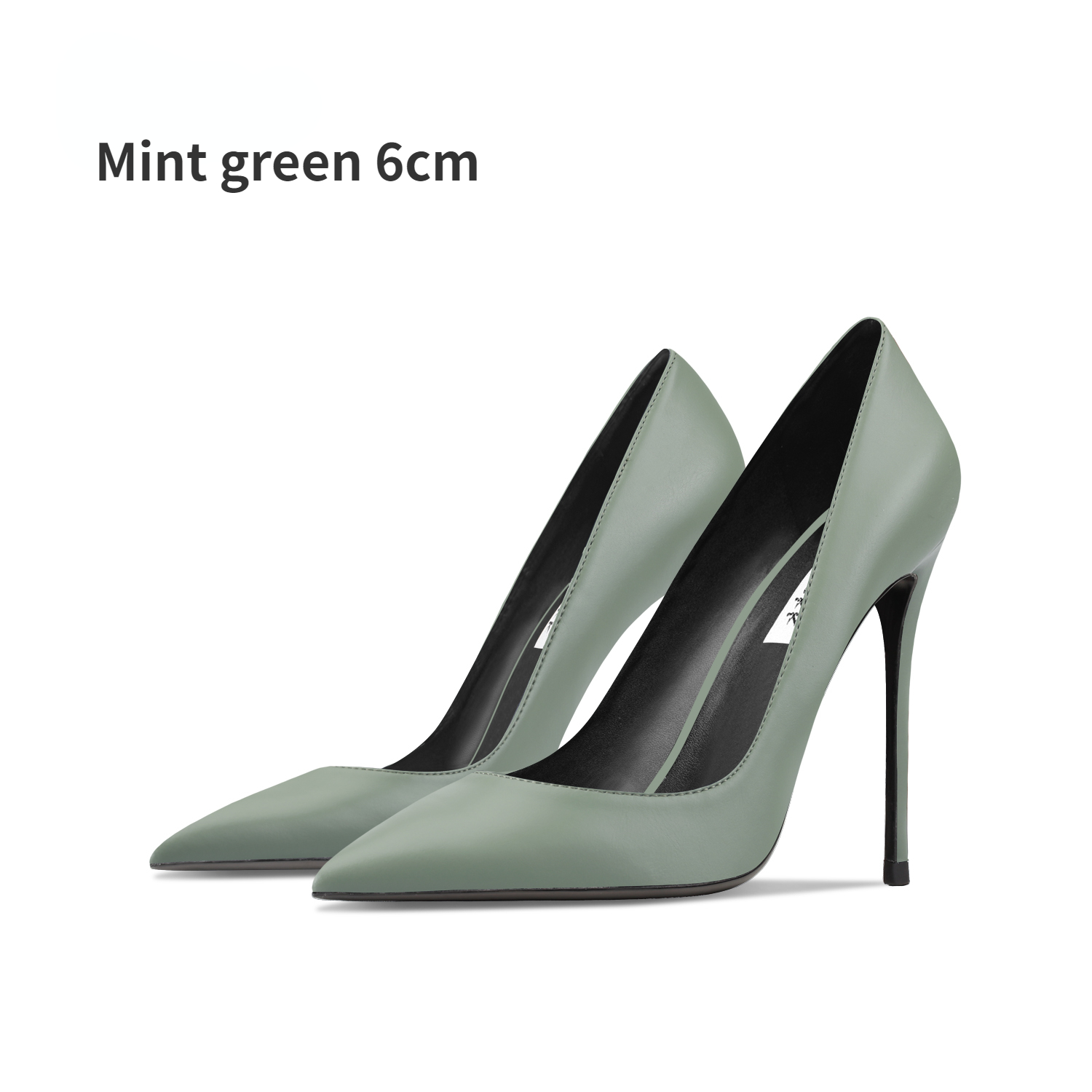 GOOSHOE Women's High-heeled Shoes With Pointed Toe Thin Heel And Shallow Mouth Single Shoes