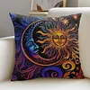 Sun And Moon Chart-Pillow Case-3 Strands 11CT Stamped Cross Stitch-45*45CM