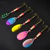 10pcs Boxed Metal Spoon Spinner Fishing Lure Fishing Wobblers Artificial Bait(A)