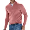 Pull Zipp&eacute; Et Col Montant Pour Hommes