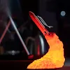  LED Night Light Creative Rocket Design 3D Print Space Shuttle Lamp Night Light Moon Lamp USB Rechargeable For Boys Birthday Home Light Decoration