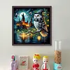 Owl Castle-11CT Stamped Cross Stitch 40*40cm