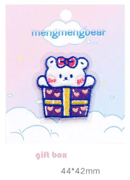 Mengmeng Bear Embroidery Sticker