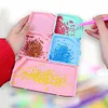 (US Local)6Pcs Diamond Art Tray Rhinestone Sorting Tray Diamond Painting Tray (Pink Blue)DIY Diamond Art Accessories