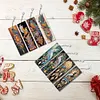 (US Local)8Pcs DIY Phoenix Diamond Painting Art Bookmarks with Crystal Pendants for Gift