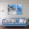 Cat Bird - Full Round Diamond Painting  40*30cm/50*40cm