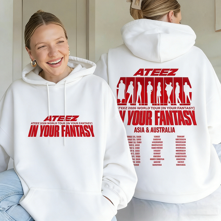 Ateez 2026 In Your Fantasy Tour in AU Hoodie