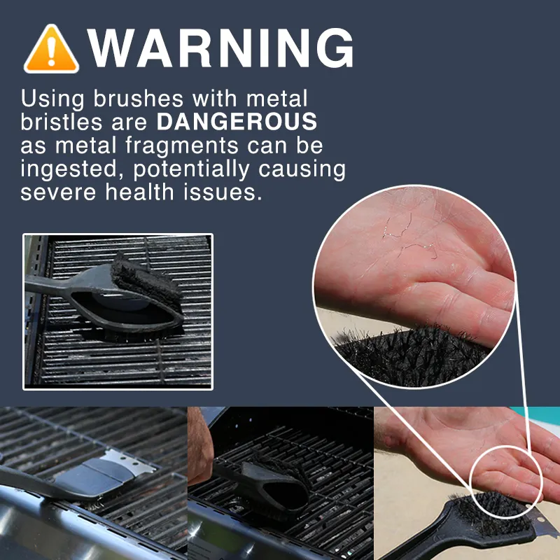 SAKER&reg; BBQ Cleaning Tool with Scraper
