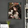 Literary Retro Girl - Paint by Numbers Acrylic Painting 40x50cm