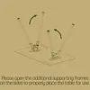 Outdoor Camping Multifunctional Single BC Tactical Aluminum Alloy Portable Folding Table Tactical Style