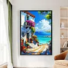 Seaside Town-11CT Stamped Cross Stitch 40*60cm/15.75*23.62in (Big Size)