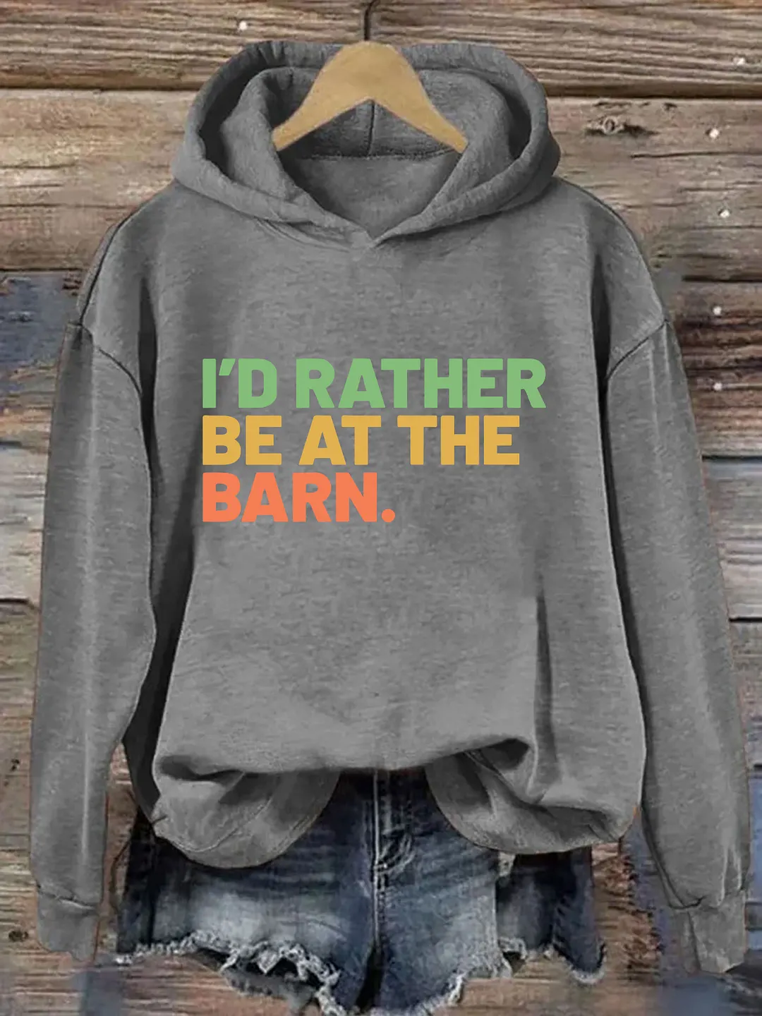 I'd Rather Be At The Barn Hoodie