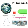 (Upgrade Size)DIY Double Sided Effect Diamond Painting Hanging Pendant Kit (Fish)