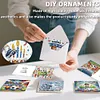 (US Local)6PCS DIY Diamond Art Greeting Cards Congratulations Cards & Gifts (Football)
