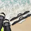 1Pair Diving Fin Strap TPR Fin Flippers Strap for Underwater Diving Swimming (L)