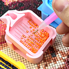 7pcs/5pcs/3pcs Diamond Painting Tray and Storage Box Set | Includes Diamond Painting Trays with Lids and Stoppers, Plastic Material, Available in Multiple Colors DIY Diamond Art Accessories
