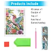 Fleur Colibri-Sp&eacute;cial Forme Diamant Peinture-30 * 40CM