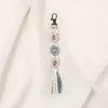 Daisy Flower Keychain Making Kits with Instruction Macrame Keychain Kit DIY Macrame Kits for Beginners Adults Handbags DIY Ornament Decor