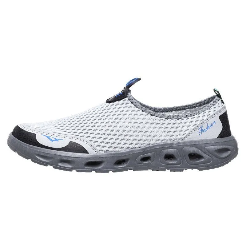 Summer Aqua Shoes For Men Women Outdoor Beach Water Shoe Breathable Fishing Wading Upstream Shoes Non-slip Plus Size Sneakers
