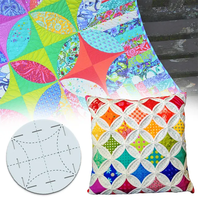 Round 2-in-1 Quilting Template