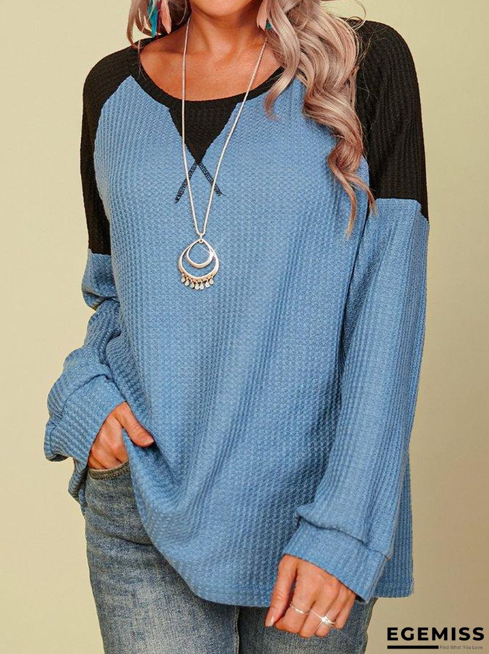 Casual Crew Neck Shirts & Tops | EGEMISS