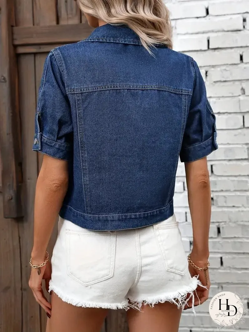 Two-Tone Denim Vest