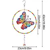 DIY Diamond Painting Double-sided Rotatable Hanging Wind Chime Suncatcher Hanging Kit