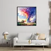 Rainbow Tornado - 11CT Stamped Cross Stitch - 40*40cm - Natural