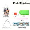 250th Anniversary of US Flag DIY Acrylic Diamond Painting Hanging Kit Special Shape Crystal Rhinestone Art Pendants Single Side Drill for Adults Gift Home Wall Or Window Decor