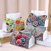 DIY Diamond Painting Creative Design Leather Handmade Tissue Holder Rhinestones Decorative Tissue Box Craft Kits