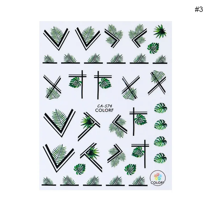 1 Sheet Butterfly Stars Series Nail Sticker Flower Leaves Slider Transfer Nail Decals Decoration Nail Art DIY Accessories-Nail Inspo
