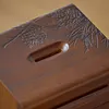 Retro Piggy Bank Made Of Rubber And Solid Wood With Key And Handle For Large Coin Storage With Lock For Safe Coin Storage Creative Portable Home Decoration