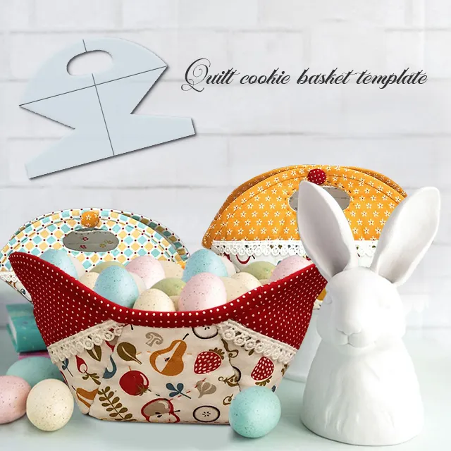 Snack basket bag template