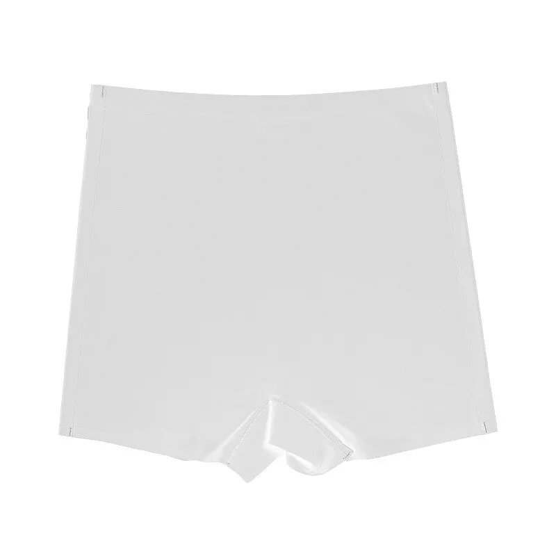 Billionm Women's Seamless Shorts Safety Pants High Waist Large Size Ice Silk Boxer Panties Anti Friction Skirt Shorts