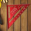 7 Inch Triangle Ruler Aluminum Alloy Metric Imperial Angle Ruler Carpenter Tools