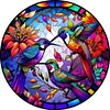 (Multi-Style)Flower Animal Glass Painting-Paint by Numbers Acrylic Painting 40*40CM