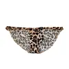Printed men's leopard print ice silk briefs