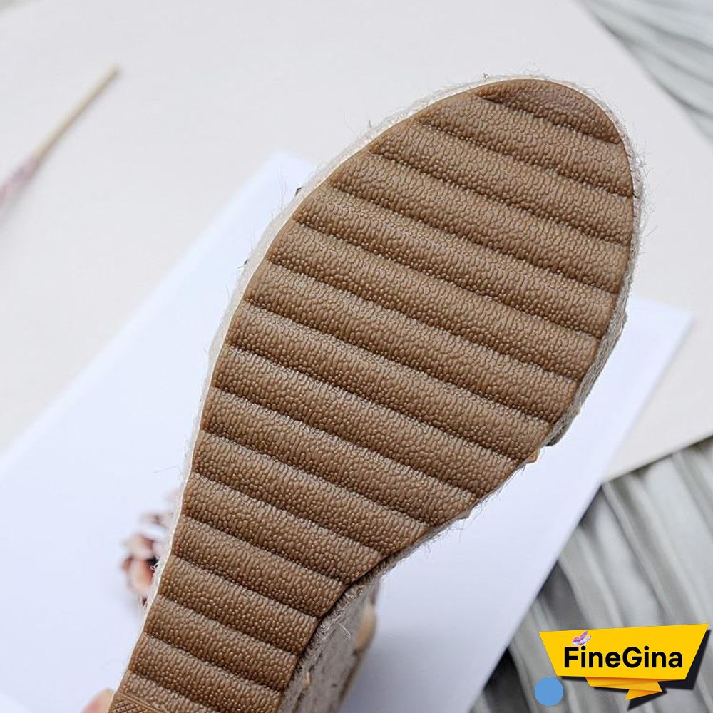 Women Platform Sandals High Heels Ankle Strap Sandals Rivet Casual Shoes