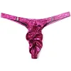 Men's Lingerie Gay Jockstrap Tanga Thong Men Shiny Ruched Pouch Panties G-string Thong