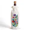 5D DIY Special Shaped Drill Diamond Painting Wine Bottle Bags Covers Kit(Flower)