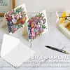 (US Local)6PCS DIY Xmas Diamond Art Greeting Cards Congratulations Cards & Gifts (Squirrel