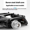 Double DU Bicycle Pedal Waterproof Alloy Pedal Anti-Slip Widened Nail Pedal