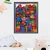 Colorful Cat - 11CT Stamped 3 Strands Cross Stitch 40*50cm/15.75*19.69in