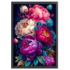 (Big Size)Peony - 11CT Stamped Cross Stitch - 40*60cm - Flower