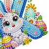 (US Local)PET Double Sided Special Shaped Easter Alphabet DIY Diamond Painting Keychain