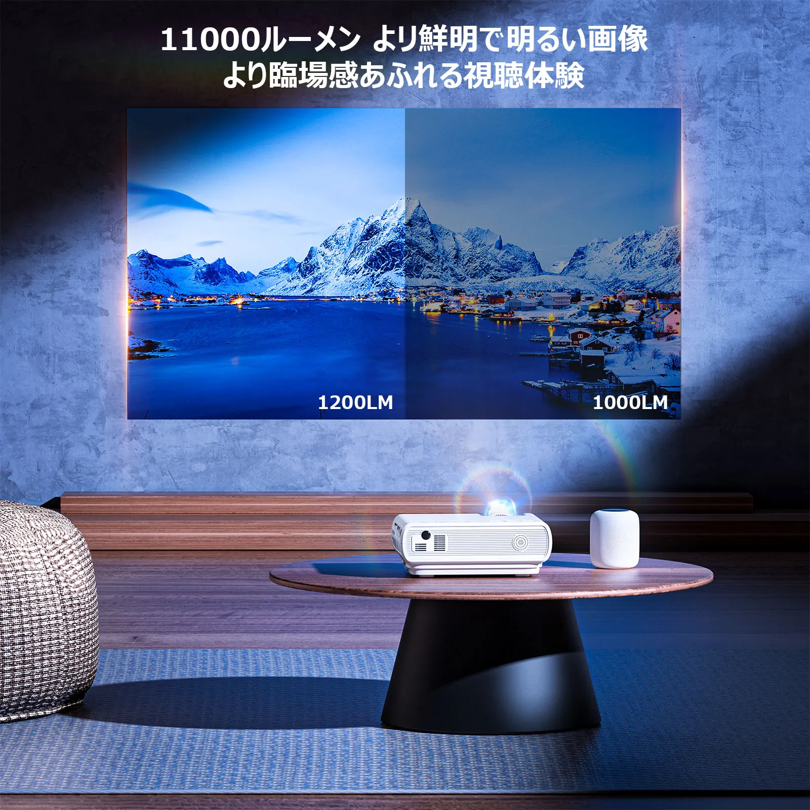 WINDELE【2024進級版5GWiFi&Bluetooth5.3搭載】プロジェクター 小型
