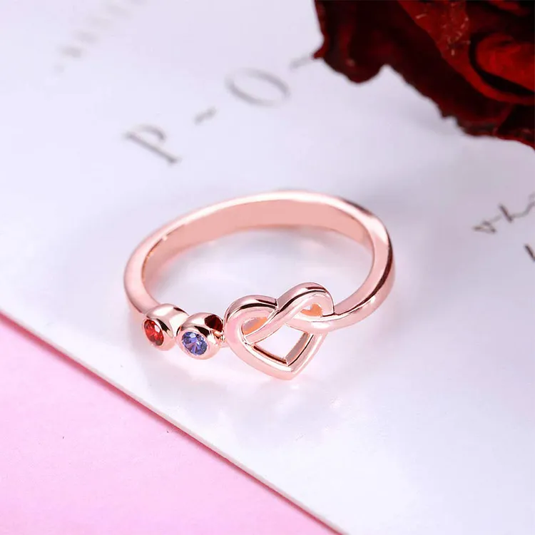 For Mother-A Mother And Her Kids' Love Is Like a Knot That Can Never Be Untied Ring